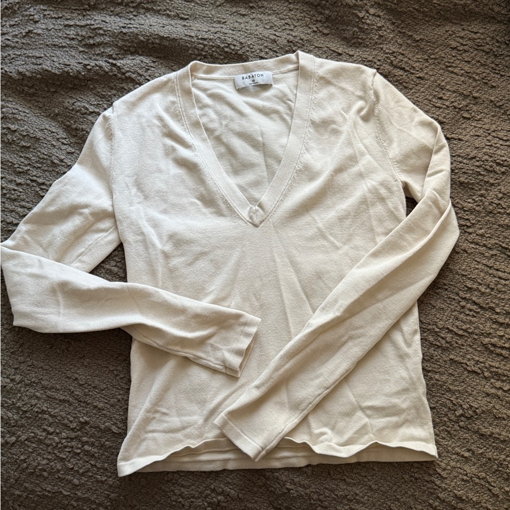 Aritzia cream sweater